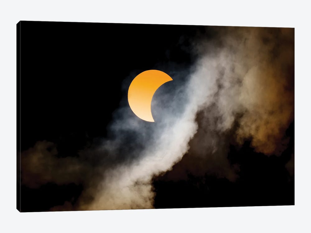 Solar Eclipse Florida by Susanne Kremer 1-piece Canvas Artwork