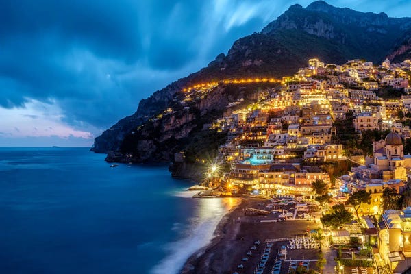 Coastal Villages & Towns: Midnight in Positano by Susanne Kremer