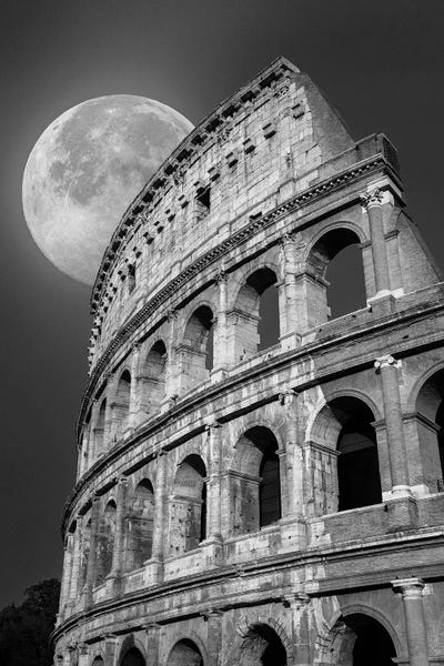 Ancient Ruins: Moonlit Colosseum by Susanne Kremer
