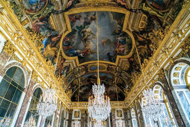 Palace of Versailles, Hall of Mirrors  by Susanne Kremer wall art