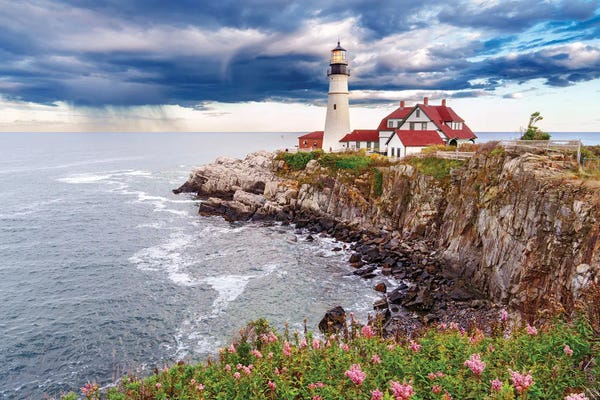 Maine: Portland Head Stormy Evening by Susanne Kremer