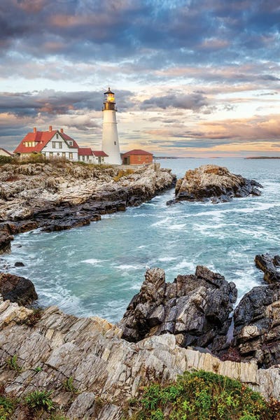Maine: Portland Head Evening by Susanne Kremer