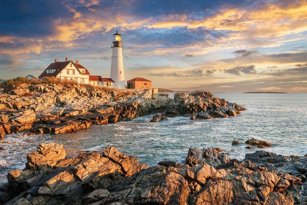 Maine: Portland Head Magic Morning by Susanne Kremer