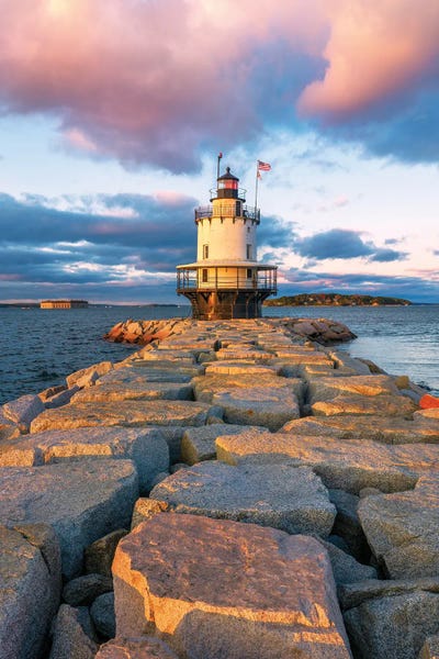 Maine: Springfield Ledge Sunset by Susanne Kremer
