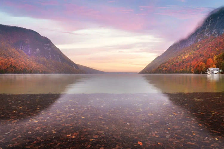 Lake Willoughby In Fall by Susanne Kremer wall art