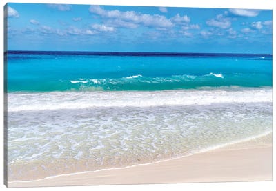 Paradise Island Cabbage Beach  Canvas Art Print - Bahamas