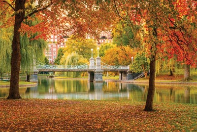 Boston Commons In Fall by Susanne Kremer art print