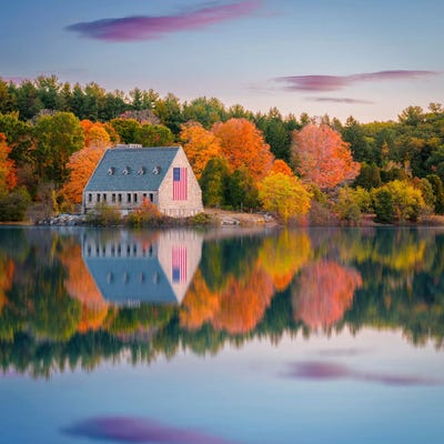 Old Church Massachusetts by Susanne Kremer framed wall art