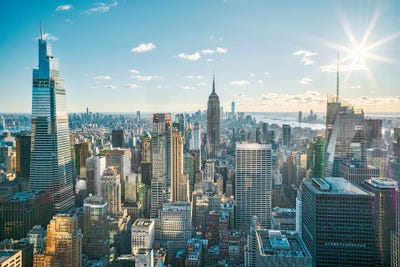 New York City Skyline Star by Susanne Kremer framed wall art