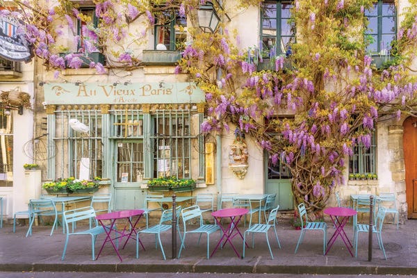 Houses: Lilac Flowers In Paris by Susanne Kremer