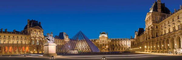 Louvre At Night Paris