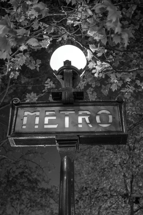 Metro At Night, Paris Noir by Susanne Kremer wall art