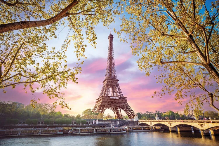 Paris Spring Sunset by Susanne Kremer wall art