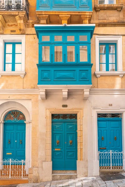Susanne Kremer: Cyan Balconies And Doors by Susanne Kremer
