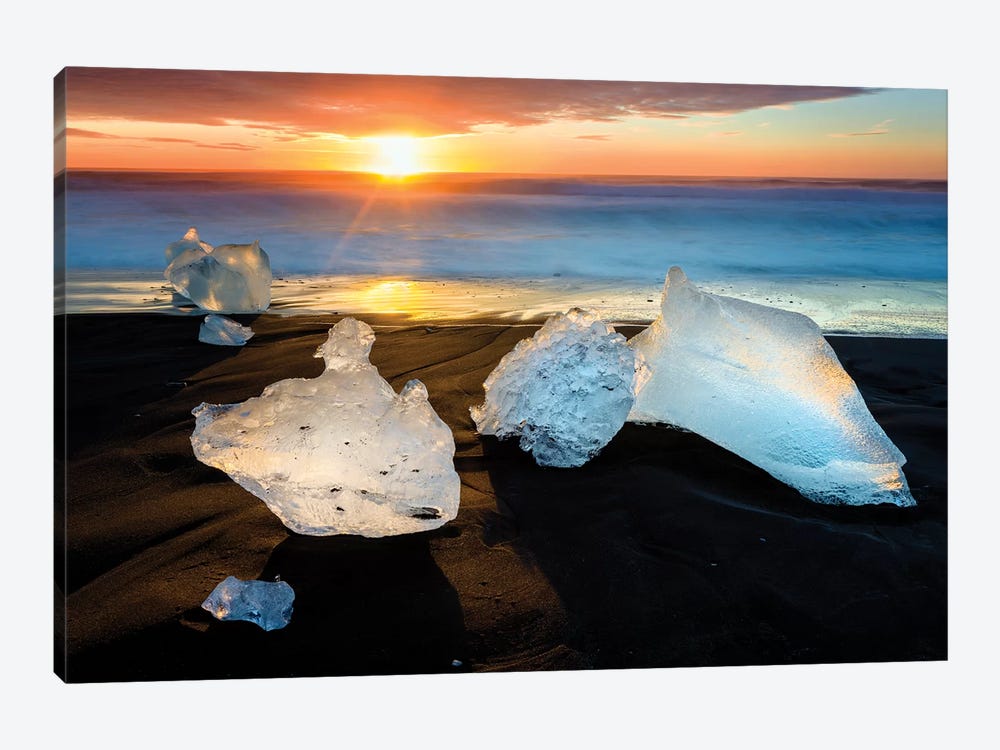 Blocks of Ice, Diamond Beach II by Susanne Kremer 1-piece Art Print