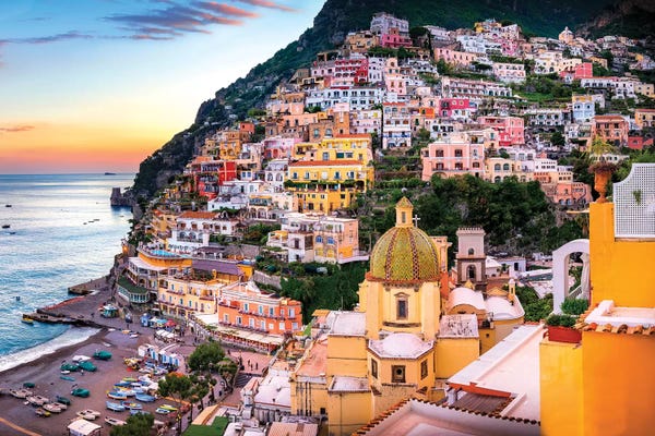 Coastal Villages & Towns: Positano, Church Santa Maria Assunta II by Susanne Kremer