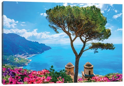 Ravello, View of Amalfi Coast I  Canvas Art Print - Campania
