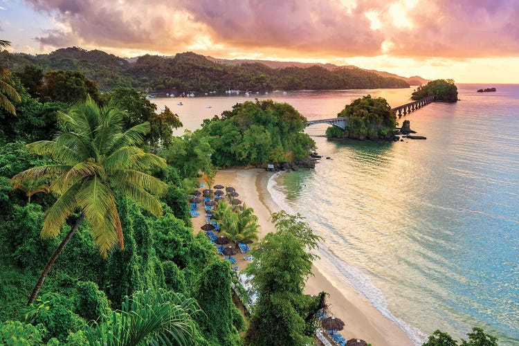 Bridge to Nowhere Sunrise Samana Town  by Susanne Kremer wall art