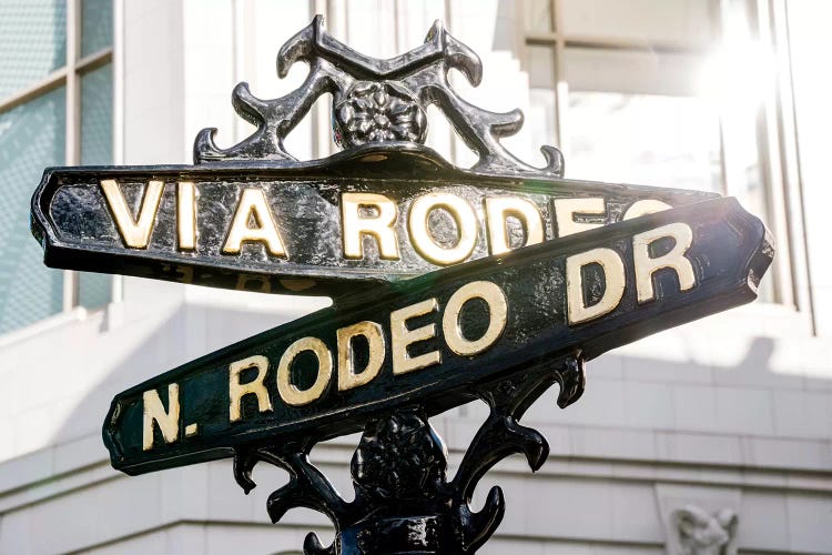 Rodeo Drive Street Sign  by Susanne Kremer wall art