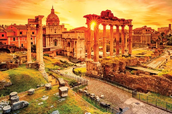 Monochromatic Photography: Roman Forum II by Susanne Kremer