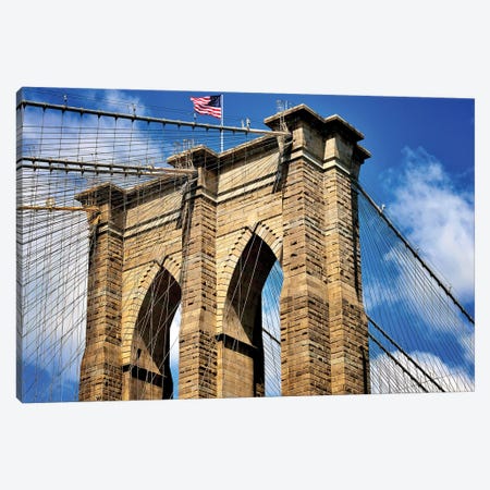 Brooklyn Bridge I Canvas Print #SKR20} by Susanne Kremer Canvas Wall Art
