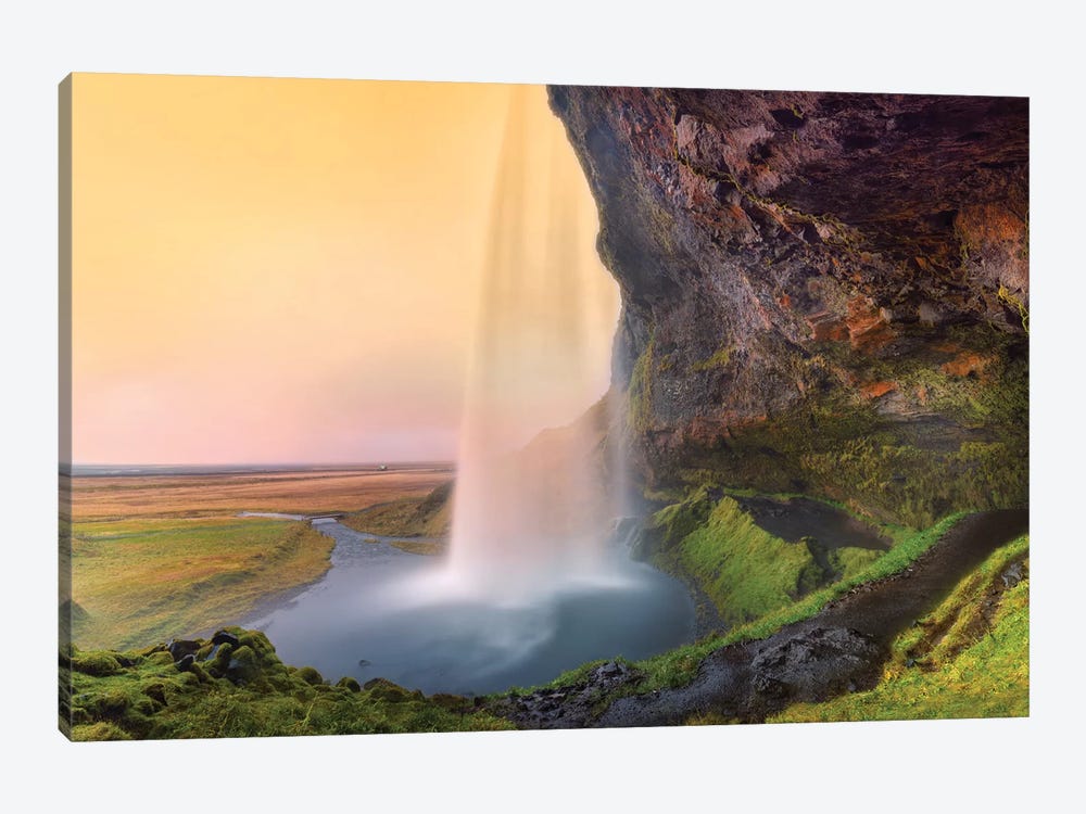 Seljalandsfoss Waterfall III by Susanne Kremer 1-piece Canvas Artwork