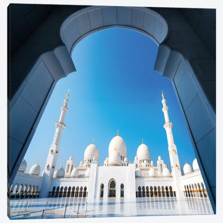 Sheikh Zayed Grand Mosque I Canvas Print #SKR212} by Susanne Kremer Canvas Art