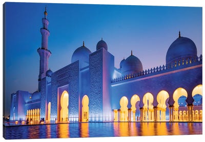 Sheikh Zayed Grand Mosque II Canvas Art Print - Dubai Art