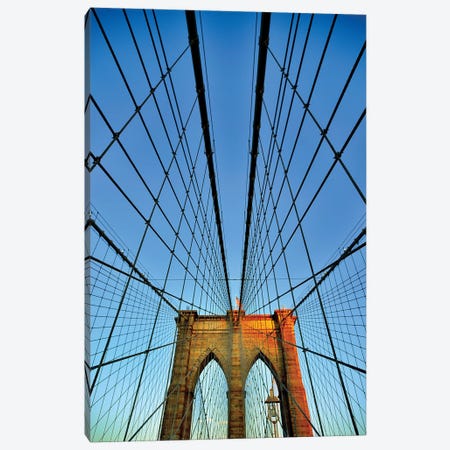 Brooklyn Bridge II Canvas Print #SKR21} by Susanne Kremer Canvas Wall Art
