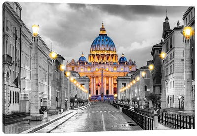 St. Peters Basilica Vatican City  Canvas Art Print - City Street Art