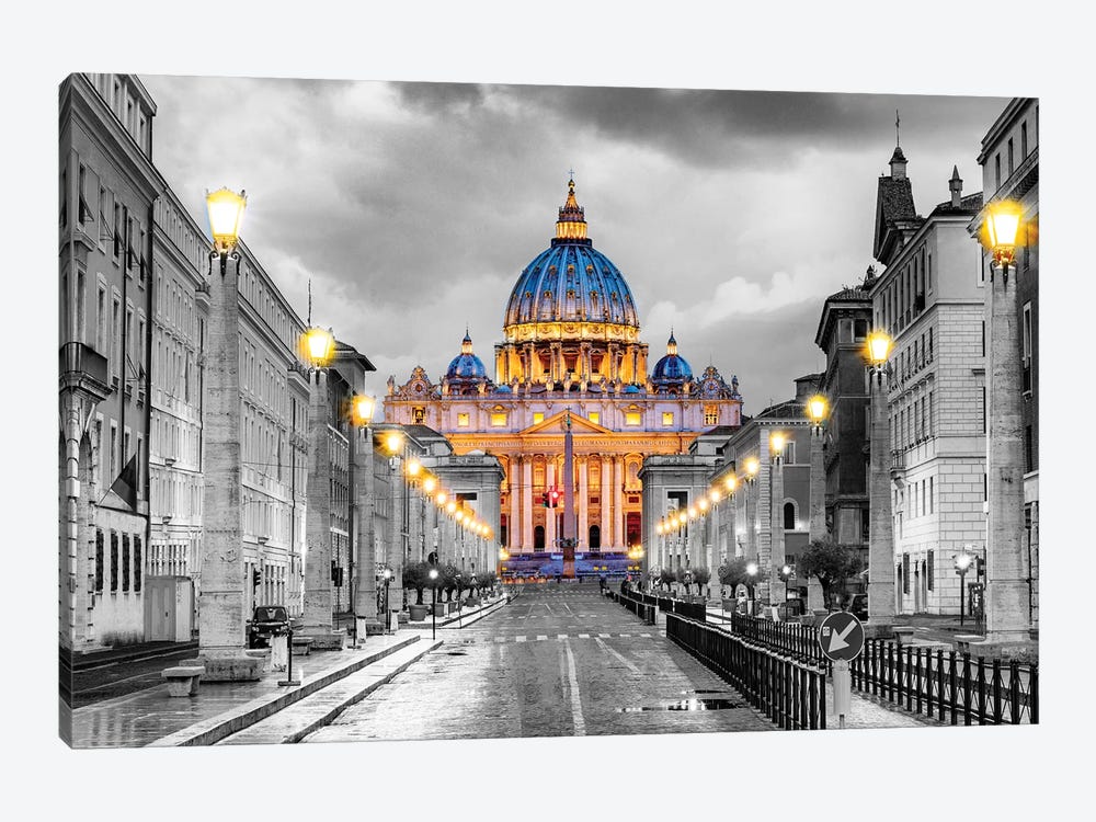 St. Peters Basilica Vatican City  by Susanne Kremer 1-piece Canvas Print