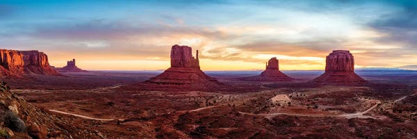 Utah: Sunrise Monument Valley Navajo Tribal Park  by Susanne Kremer