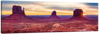 Sunrise Monument Valley Navajo Tribal Park  Canvas Art Print - Desert Art