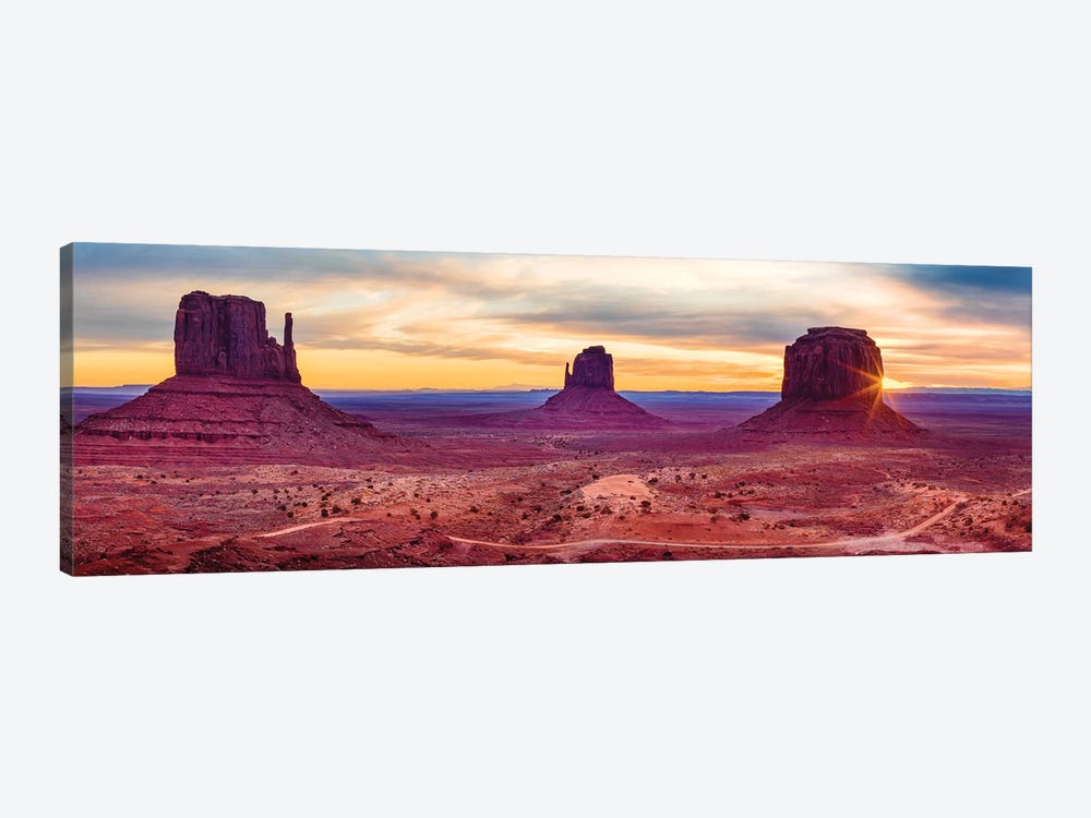 Sunrise Monument Valley Navajo Tribal Park  by Susanne Kremer 1-piece Canvas Art