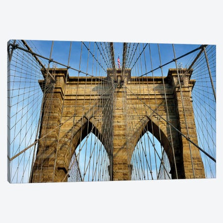 Brooklyn Bridge III Canvas Print #SKR22} by Susanne Kremer Canvas Artwork