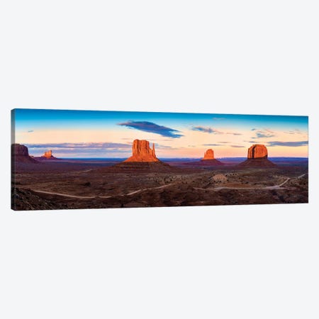 Sunset Monument Valley Navajo Tribal Park II Canvas Print #SKR234} by Susanne Kremer Canvas Print