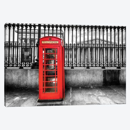 Telephone Booth At The British Museum  Canvas Print #SKR240} by Susanne Kremer Canvas Print