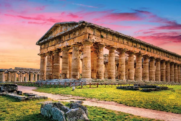 Ancient Ruins: Temple of Neptune I by Susanne Kremer