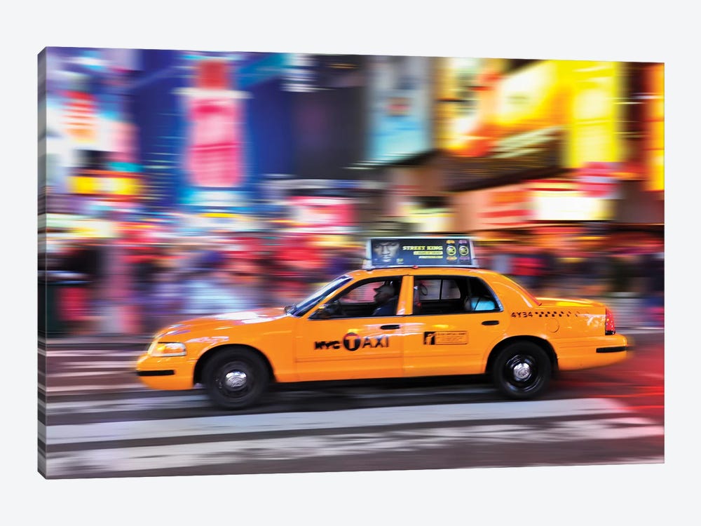 Times Square Yellow Cab II by Susanne Kremer 1-piece Art Print