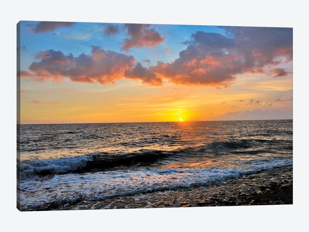 Tres Palmas Beach Sunset  by Susanne Kremer 1-piece Canvas Artwork