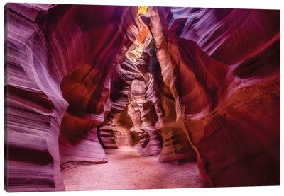 Upper Antelope Canyon Navajo Tribal Park Canvas Art Print - Desert Landscape Photography