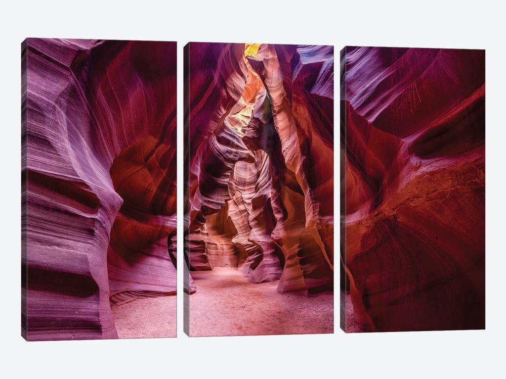 Upper Antelope Canyon Navajo Tribal Park by Susanne Kremer 3-piece Canvas Art