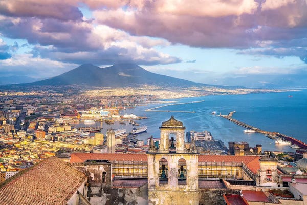 Coastal: View of Castel Sant Elmo  by Susanne Kremer