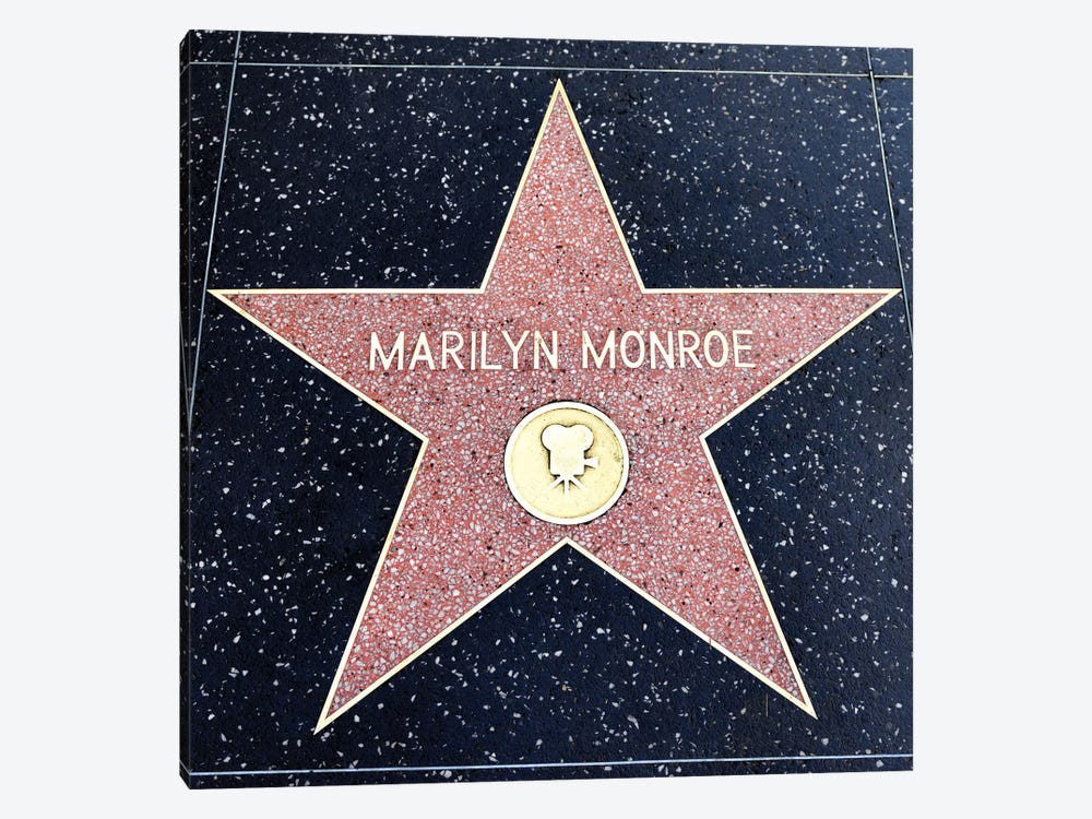 Walk of Fame, Marilyn Monroe Star  by Susanne Kremer 1-piece Canvas Art Print