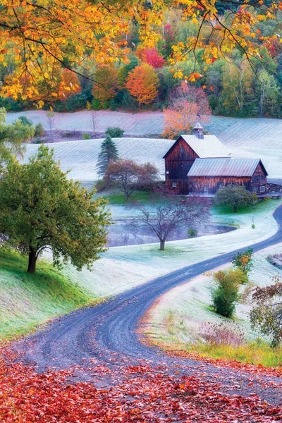 Vermont: Autumn In Woodstock Vermont New England by Susanne Kremer