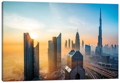 Burj Khalifa, Tallest Building In The World Canvas Art Print - United Arab Emirates Art