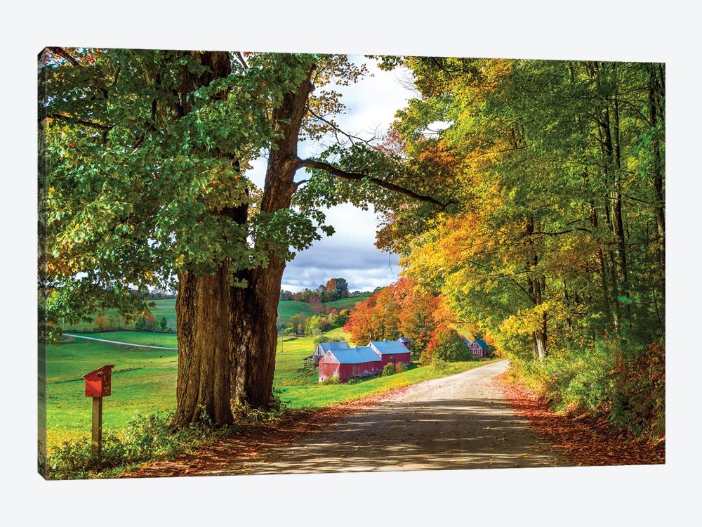 Farm In Vermont New England In Autumn by Susanne Kremer 1-piece Canvas Artwork