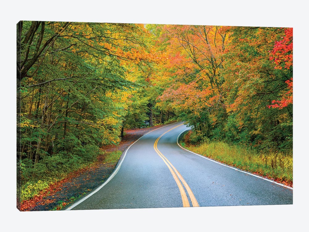 Smugglers Notch In Autumn,Vermont by Susanne Kremer 1-piece Canvas Wall Art