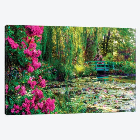 Monets Garden With Flowers In Giverny France Canvas Print #SKR324} by Susanne Kremer Art Print