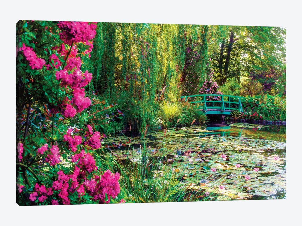 Monets Garden With Flowers In Giverny France by Susanne Kremer 1-piece Canvas Art Print